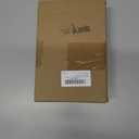 Janinka 6 Pcs Large White Christmas Bow Ornaments with Gold Snowflake Decor 13.4x9.1 Inch Big Plush Faux Fur Bow Decorations Furry Xmas Tree Topper for Wreath Door Window Fireplace Staircase Decor