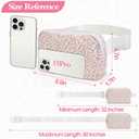 Floral Fanny Pack For Women, Belt Bag Teen Girls Crossbody Bags Christmas Birthday Graduation Gifts For Wife Daughter Sister Lightweight Waist Pack Purse For Travel Park, Pink