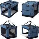 EliteField 4-Door Folding Soft Dog Crate, Aluminum Frame