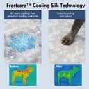 Spark Paws Cooling Mat for Dogs - Self Cooling Dog Mat & Pet Cooling Pad for Dogs - Non-Toxic, Non-Gel Washable Cooling Bed - Cloud Grey - Size M