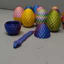Honoson 12 Set 3D Printed Animals with Dragon Eggs 3D Printed Dragon Eggs Flexible Articulated Mini Animal Figurines Desk Pets for Party Favor Home Decor Easter Basket Stuffers(Snake)