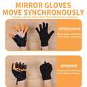 Rehabilitation Robot Gloves for Stroke Patient, Hand Stroke Recovery Equipment with Portable Belt, USB Chargeable Fingers Strength Training Device for Hemiplegia