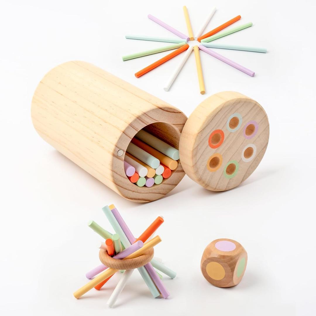 Busy edition Montessori Toys for 1-3 Year Old, Wooden Learning Color Sorting Toys for Toddlers, Fine Motor Developmental Sensory Matching Games, Preschool Learning Activities, 18 Month Old Toy