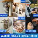 6 x Furviking Pet Hair Remover for Car, Bed, Couch, Carpet, Home Surfaces 3.74" - Lightweight, Compact Cat Dog Fur Remover, Scraper, Cleaner - Portable, Easy to Use Pet Hair Removal Tool