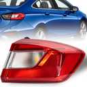 Tail Light Assembly Compatible With Chevrolet Cruze 2016 2017 2018 2019 taillight brake lights (Passenger right side)