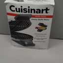 Cuisinart Waffle Maker, 1250W Round Classic Waffle Iron, 5-Setting Adjustable Browning Control, WMR-CANAS, Brushed Stainless