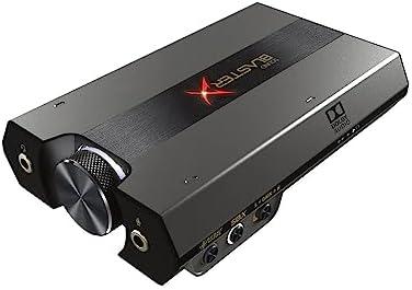 Sound BlasterX G6 Hi-Res 130dB 32bit/384kHz Gaming DAC, External USB Sound Card with Xamp Headphone Amp, Dolby Digital, 7.1 Virtual Surround Sound, Sidetone/Speaker Control for PS4, Xbox One Sound BlasterX G6 Hi-Res 130dB 32bit/384kHz Gaming DAC, External USB Sound Card with Xamp Headphone Amp, Dolby Digital, 7.1 Virtual Surround Sound, Sidetone/Speaker Control for PS4, Xbox One
