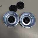 2pcs 2.44'' Trailer Hub Dust Caps, Trailer Spindle Bearing Dust Cap Cup Grease Cover Caps & Extra Rubber Plugs for 5200 to 6000 lbs Boat Trailer Dexter EZ Lube Trailer Camper RV Axle