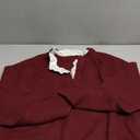 SOLY HUX Women's Long Sleeve Sweater Lace Trim Notched V Neck Knit Pullover Tops Casual Trendy Sweaters
 size L