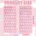 Whaline Easter Bunny Hand Towels Jacquard Cotton Bathroom Towel Pink White Rabbit Absorbent Bath Towel for Kitchen Dish Drying Cleaning Cooking, 29.5 x 13.4 Inch, 2Pcs