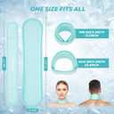 Neck Ice Pack Wrap,Cervical Ice Pack,Cold Compress Ice Packs for Injuries Reusable Cold & Hot Therapy Adjustable Flexible Gel Migraine Ice Head Wrap for Neck Pressure (Iceblue)