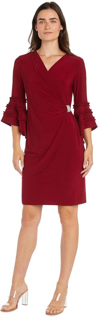 R&M Richards Women's Angelic Glow Wrap Dress (12)