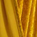 Gold Velvet Curtains - Super Soft Room Darkening Insulating Small Window Drapes for Bedroom Living Room Dining, Wide 52 x Long 84 inch, Warm Gold, 2 Panels