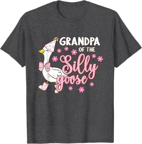 Grandpa Of The Silly Goose First Birthday Family Matching T-Shirt 3XL