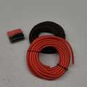 10 Gauge Wire (25FT Each, Red/Black), Low Voltage Primary Automotive or Ground Cable, Battery Cable, 10AWG, Car Audio, Car Amplifier Power Wire, Translucent Jacket, CCA, with 10 Heat Shrink Tubing