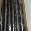 10Ft String Light Poles 4 Pack,Light Poles for Outside Lights,Outdoor with Fence Brackets Hanging Lights,Metal Stand Deck Patio Backyard