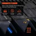 QuliMetal 7637 7635 Grill Replacements for Weber Spirit E210, E220, S210, S215, Spirit 200 & GS4 Spirit II E210, Spirit II E220 Series with Front-Mounted Control, 15.3" Flavorizer Bars & 17.5" Grates