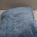 Super Soft and Warm Blankets for Couch, Sofa and Bed Waffle Textured, Cozy, Fuzzy and Lightweight (Slate Blue, 50x70 Inches)