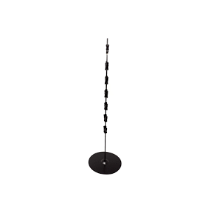 Metal Clip Strip Stand with Metal Base, Black