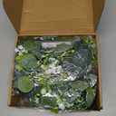 N&T NIETING 1 Pack Artificial Eucalyptus Garland with Lights, 6FT Artificial Greenery Garlands, Battery Operated Twig Vine for Room Stairs Mantle Wedding Holiday Easter Decoration Indoor Outdoor