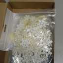 124 Pcs Christmas Vase Filler Pearls for Vase Filler Christmas Table Decor Floating Candles Centerpiece with 8 Floating Candles for Table Party Festival Decor, Not Included Clear Beads(Snowflake)