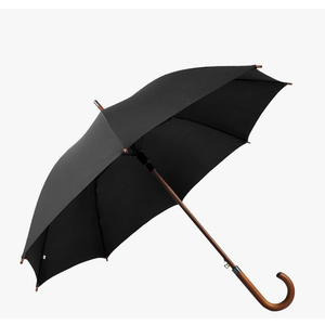 SoulRain 48" Arc Classic Wood Handle Umbrella Auto Open Windproof clear Unbreakable Stick Rain Umbrella