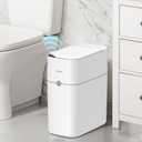 MOPALL Automatic Motion Sensor Bathroom Trash Can with Lid, 3 Gallon Smart Garbage Can, Touchless Trash Can Slim Small Trash Bin Waterproof Wastebasket for Toilet Bedroom Office Kitchen Living Room RV