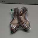 WAMBHC Women's Ballet Flat Shoes - Cute Rhinestones Bow Wedding Flats Slip on Flats for Women Comfort, 11, Brown