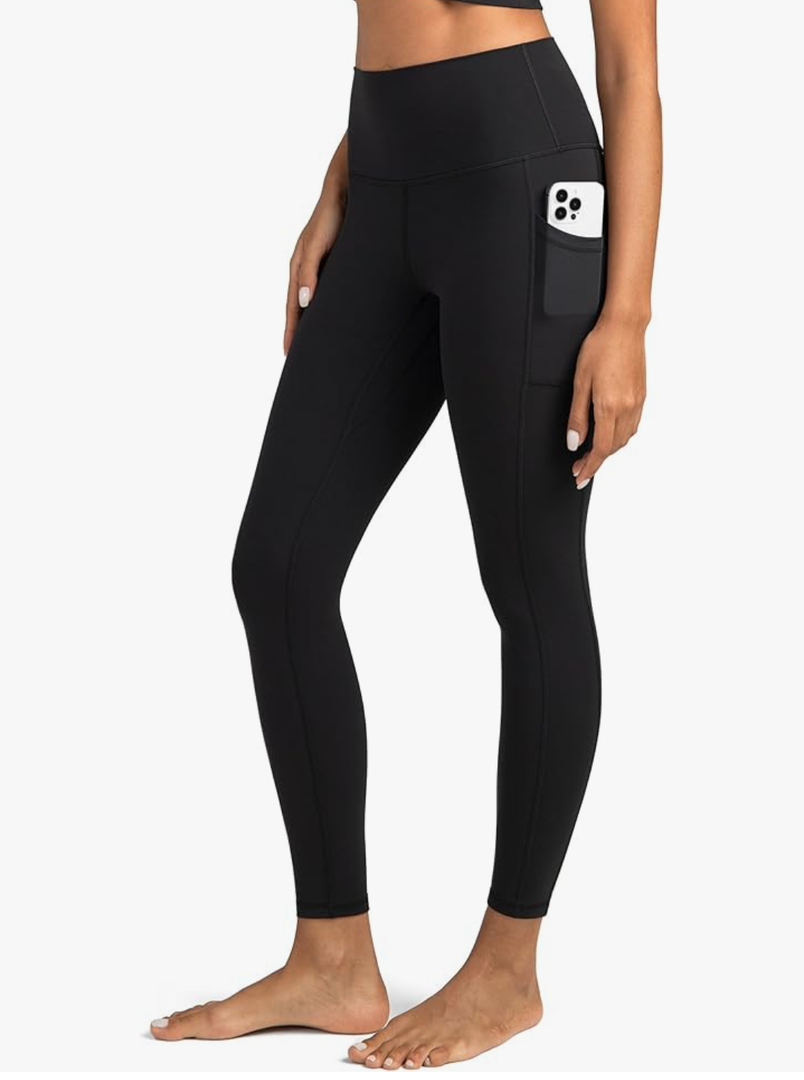 Colorfulkoala Women's High Waisted Yoga Pants 7/8 Length Leggings with Pockets XL