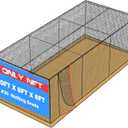 Batting Cage Netting 20FT, 35FT, 40FT, 55FT, 70FT, #30 Enclosed PE | Batting Cage Net Only, 20X8X8FT, 35X12X12FT, 40X12X12FT, 55X12X12FT, 70X12X12FT
