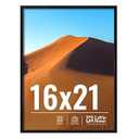 LaVie Home 16x21 Picture Frame for Wall Display, 16x21 Black Picture Frame with HD Plexiglas, 16 x 21 Poster Frame 1 Pack, Display Frame for Vertical or Horizontal, Classic Collection