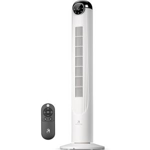 Antarctic Star Tower Fan Portable Floor Fans 85Oscillating Fan 36'' Quiet Cooling 12H Timer Remote Control Standing Bladeless Electric 3 Speeds Wind 3 Modes Bedroom Office(36 inch, White)
