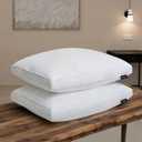 Beautyrest Goose Feather Down Fiber Gusseted Pillows, Firm Hotel Pillow Luxury Bed Pillows, 100% Cotton Cover, King Size Set of 2