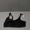 ZeroBound Medium Impact Sports Bras for Women Plus Size Wirefree Non Padded Supports (34B, Black)