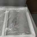 UPGRADED 240364787 Refrigerator Crisper Drawer Cover with 240350608 Crisper Glass Replacement Compatible with Frigidaire Kenmore Refrigerator Drawer Replacement, Fridge Crisper Pan Drawer Cover