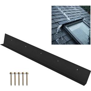 1 pcs Rain Diverter for Roof: 39 Inch Gutter Guard with Nails, Water Diverter for Door or Windows or Chimney