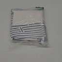 Awellife Navy Blue Shower Curtain for Bathroom Stripe Tassel Shower Curtain 72 X 72 Inches Farmhouse Linen