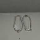 Helunsi 8 Inch Lamp Harp, 2 Set Silver Lamp Shade Harp Holder with Finial, DIY Detachable Replacement Lampshade Adapter Harp Bracket Hardware for Table & Floor Lamps Accessories Parts Repair (Metal)