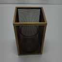 Honeybloom Metal Mesh Pillar Candle Holder 10 in