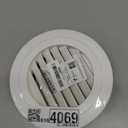 HG Power 6 Inch Soffit Vent Cover  Round ABS Louver with Built-in Screen Mech for Attic, Bathroom, Garage & Dryer Duct Ventilation (150mm,White)