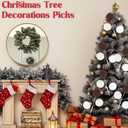 6 Pack 15" Large Artificial Christmas Tree Picks Neutral Xmas Branches Hanging Decoration for Christmas Tree Home Vase Holiday Season Decor