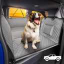SHARLOVY XL Truck Back Seat Extender for Dogs, Large Hard Bottom Dog Car Seat Cover for Back Seat, Heavy Duty Dog Car Hammock, Waterproof Pet Seat Covers for Trucks, F150, Ram1500 and Large SUV