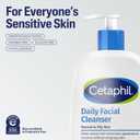 Cetaphil Face Wash, Daily Facial Cleanser for Sensitive, Combination to Oily Skin, 4 Oz 1 Pack, Gentle Foaming, Soap Free, Hypoallergenic