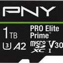 PNY 1TB PRO Elite Prime C10 U3 V30 A2 microSDXC Flash Memory Card  Ultra-Fast Speeds, Read 200MB/s, Write 150MB/s, 4K UHD, Full HD, UHS-I, for Smartphones, Drones, Action Cameras