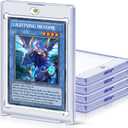 5 ct Magnetic Card Holders for Trading Cards, 35 pt Hard Cards Sleeves Case fit for MTG Cards, Standard Cards, Sports Cards, Baseball Cards Toploaders