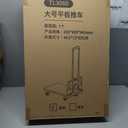 330LB Heavy-Duty Hand Truck | Heavy-Duty Dolly Cart with 2 Swivel & 2 Fixed Wheels | Includes Bungee Cord, Fixed Base & 3-Height Handle for Warehouse & Factory Logistics