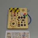 Grarain Busy Board for Toddlers - Montessori Educational Toy for 1-3 Year Old Boys & Girls | Travel-Friendly Sensory Learning Activity | Ideal for Kids with Autism(Clocks Busy Board)