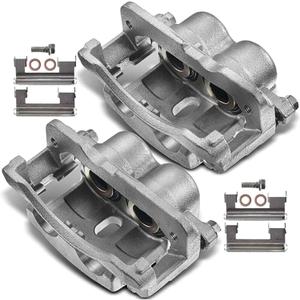 2PCS Front Brake Caliper Assembly for GMC Savana 1500 2500 Sierra 1500 2500 for Chevrolet Silverado 1500 2500 3500 for Cadillac 2000-2013 Left and Right with 4 Wheel Disc 18-B4728, 18-B4729