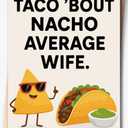 Fwnrmd Funny Valentines Day Card for Wife & Girlfriend, Funny Birthday Card for Wife, Valentine's Day Decorations, Valentine's Day Gift, Greeting Card=7in x 5in(Folded), Envelope = 7.5in x 5.5in