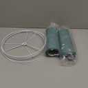 PATIKIL Drum Lamp Shades Set of 2, 13"x13"x9" Linen Round Lamp Shade for Table Lamps Easy Assembly Lampshade for Table Lamps Floor Lamps Bedside, Blue